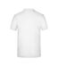 Polo Motif/style Uni Homme Bleu Marine Blanc James And Nicholson-2