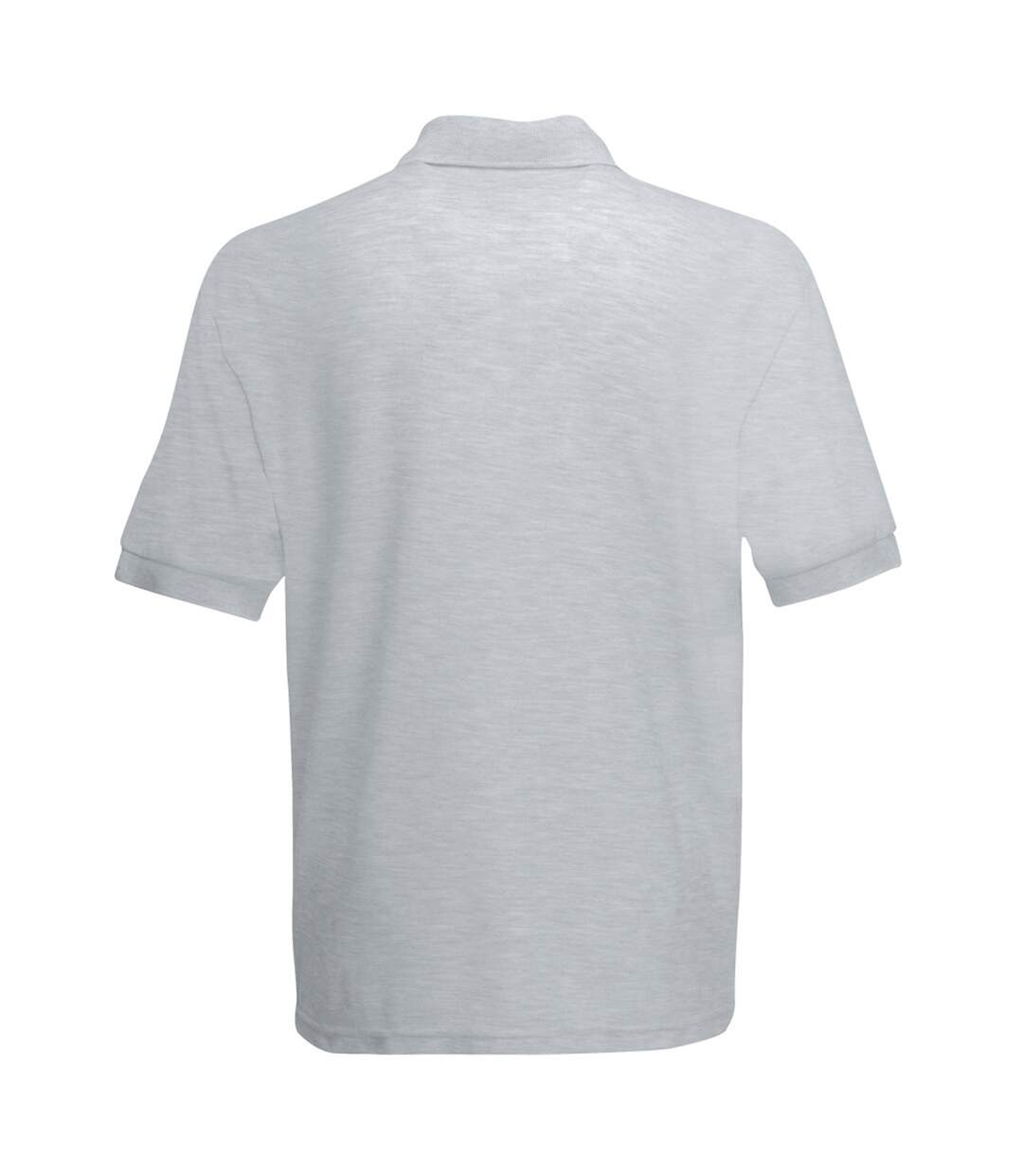 Fruit Of The Loom Mens 65/35 Pique Short Sleeve Polo Shirt (Heather Gray)