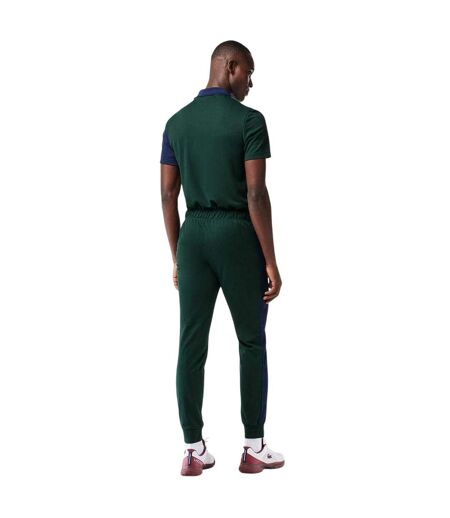 Mens Contrast Panel Tapered Joggers Green Navy Lacoste