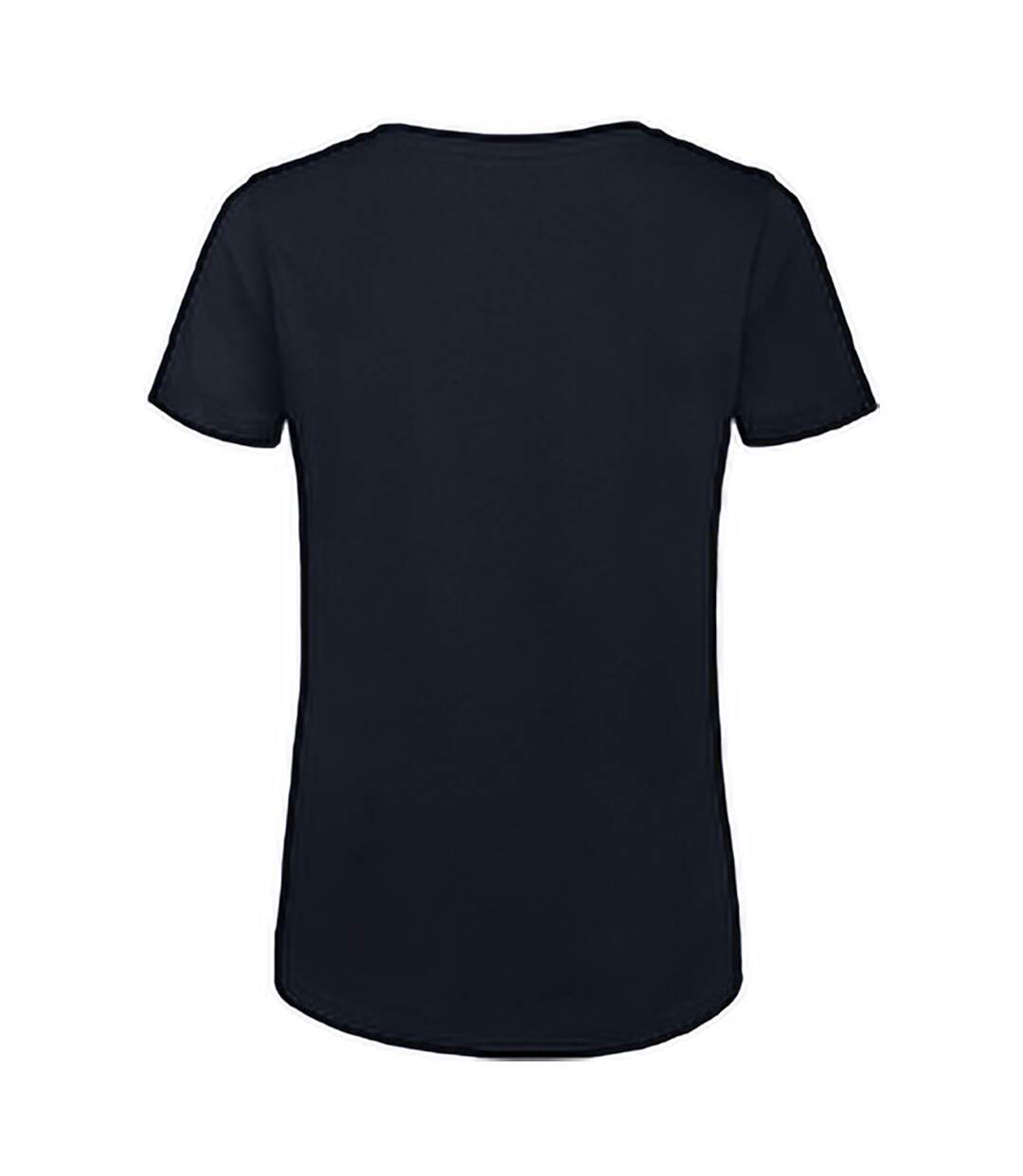 T-shirt en coton bio femme bleu marine B&C-2