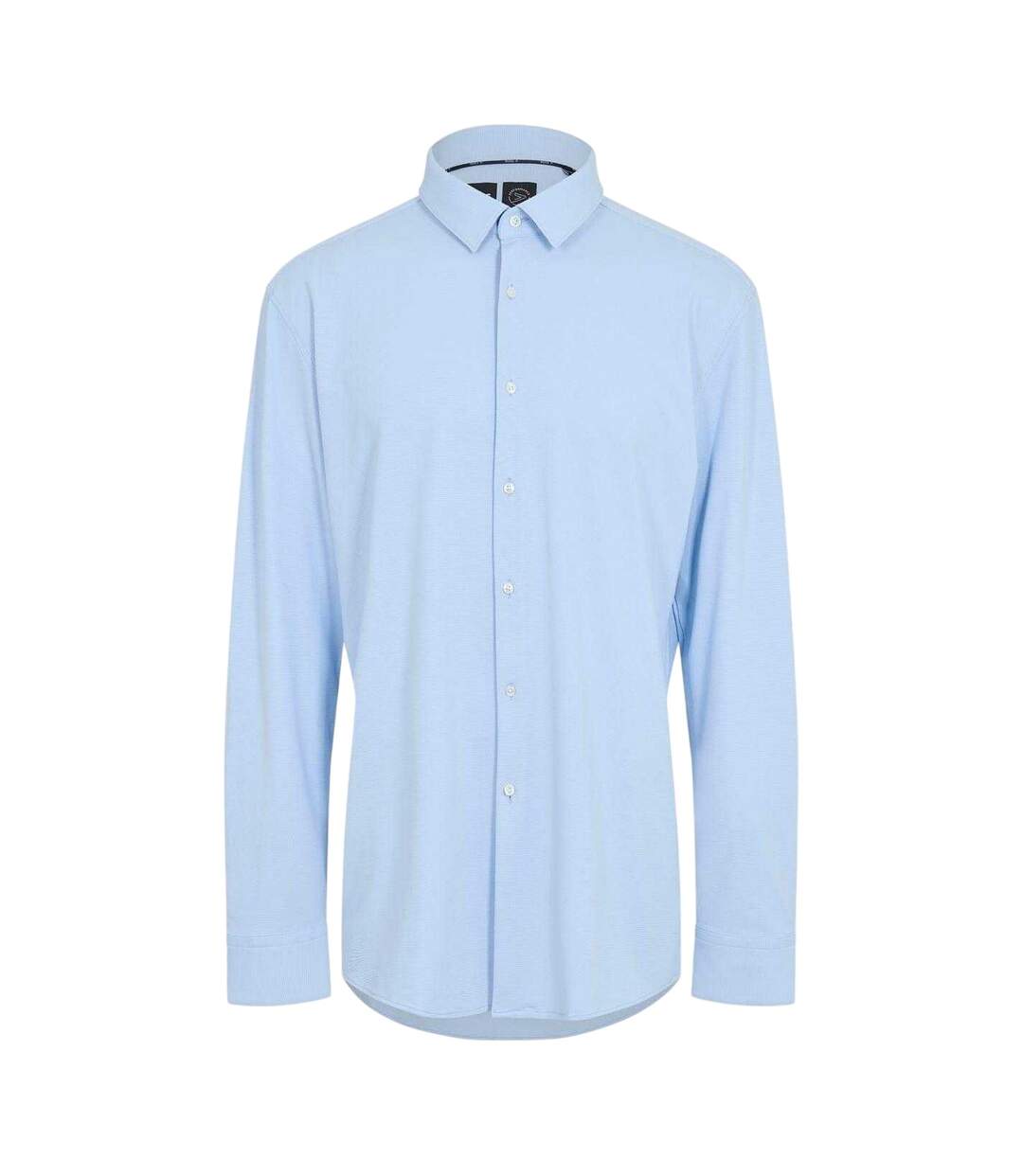 Chemise Manches Longues Motif/style Uni Homme Bleu Clair Boss-1