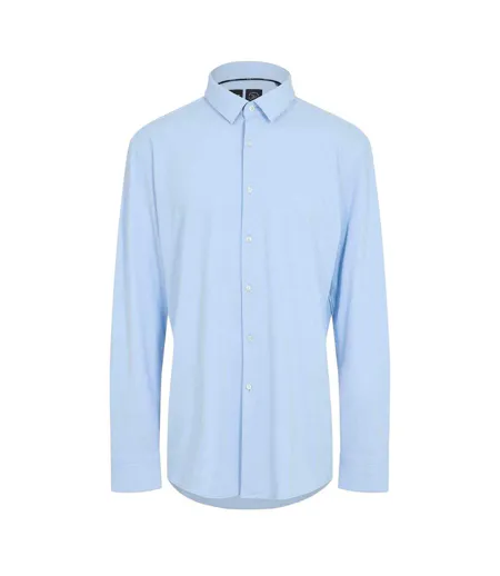 Chemise Manches Longues Motif/style Uni Homme Bleu Clair Boss