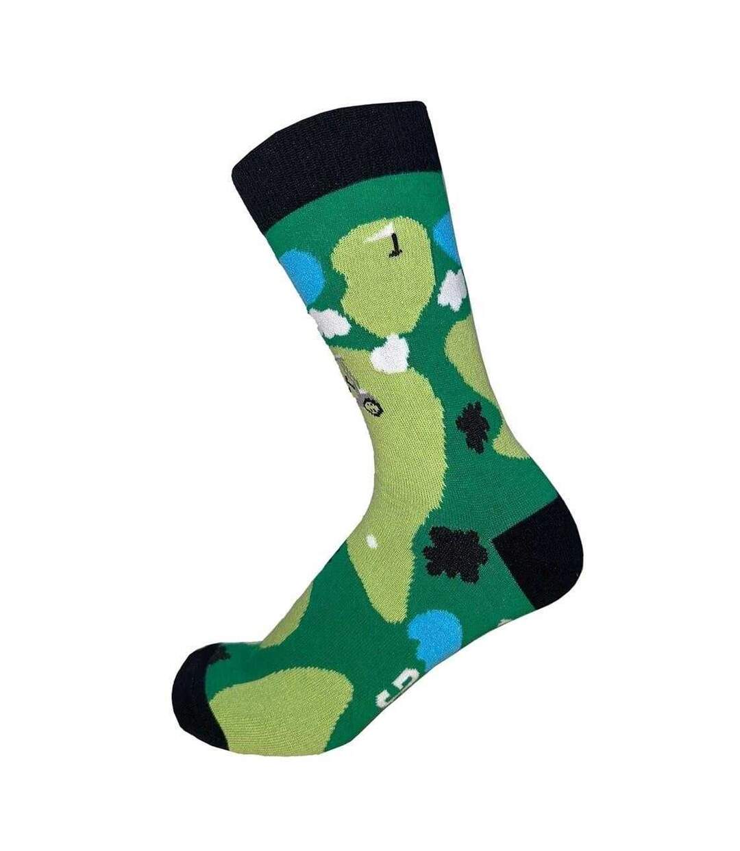 Mens Cotton Blend Golf Socks Multicoloured Star-1