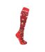 Chaussettes femme rouge / vert / doré HyFASHION-3