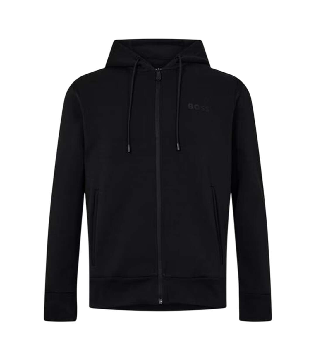 Veste À Capuche Saggy Tape Homme Noir Boss-1