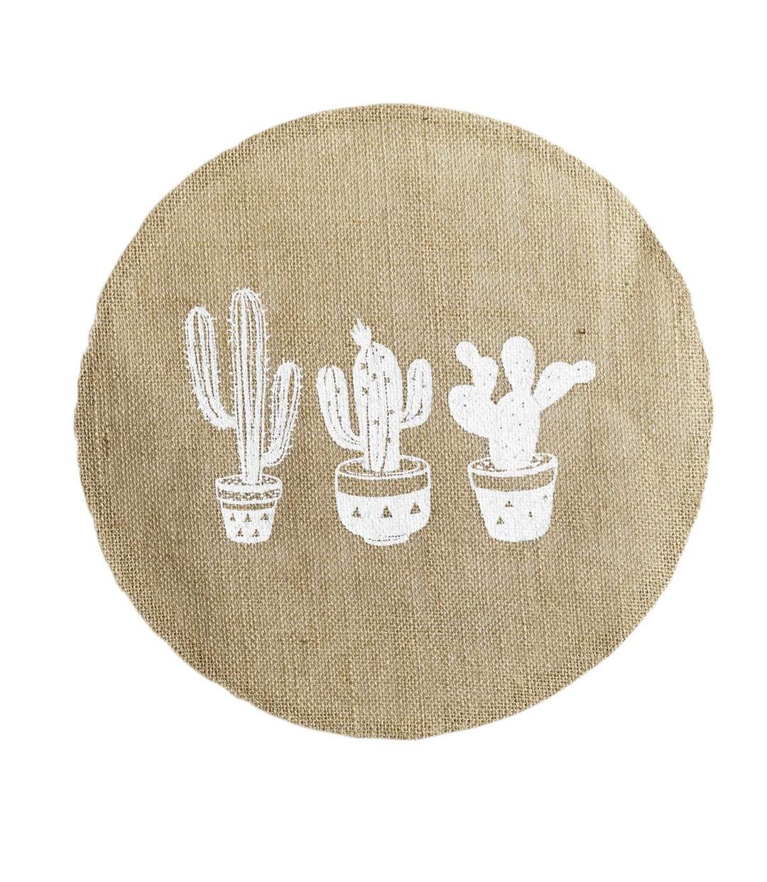 Set de Table Rond Jute Mexico 38cm Naturel-1