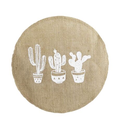 Set de Table Rond Jute Mexico 38cm Naturel