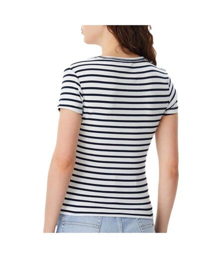 T-shirt noir/blanc femme tommy hilfiger essential - l