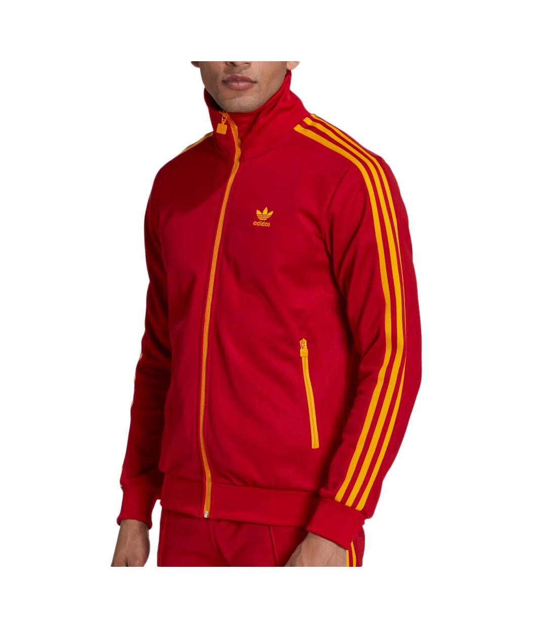 Veste de survêtement Rouge Homme Adidas HK7407 - S-1