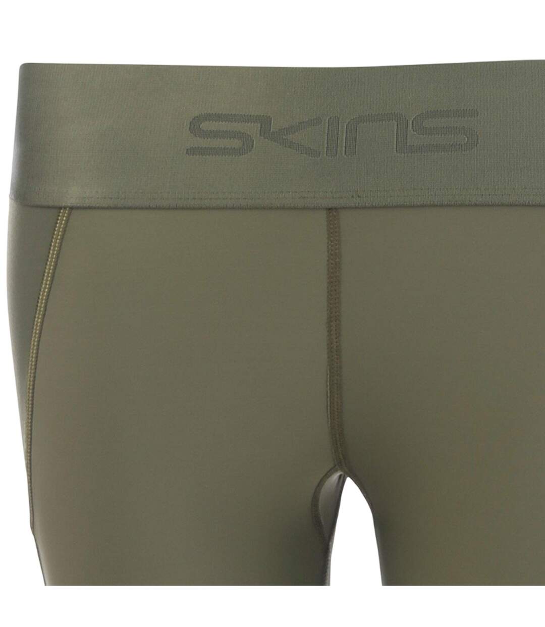 Womens/ladies Series-3 Compression Shorts Khaki Green Skins-4
