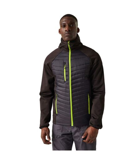 Doudoune Hybride Navigate Homme Noir Vert Citron Regatta