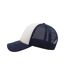 Casquette Style Trucker Rapper Mixte Bleu Marine Blanc Atlantis-3