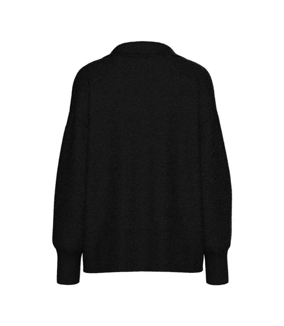 Pull noir femme pieces malou-2