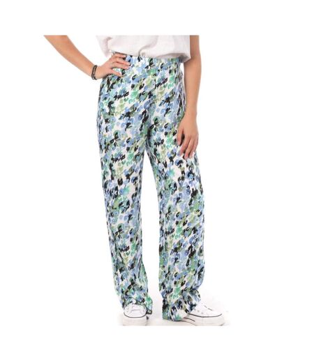 Pantalons Ample Vert/Bleu Femme Vero Moda Wide - M