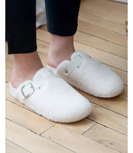 Isotoner Chaussons Mules femme sabot confort interieur imitation fourrure