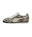 Womens/ladies Zebra Leather Low Trainers Black White Puma-2