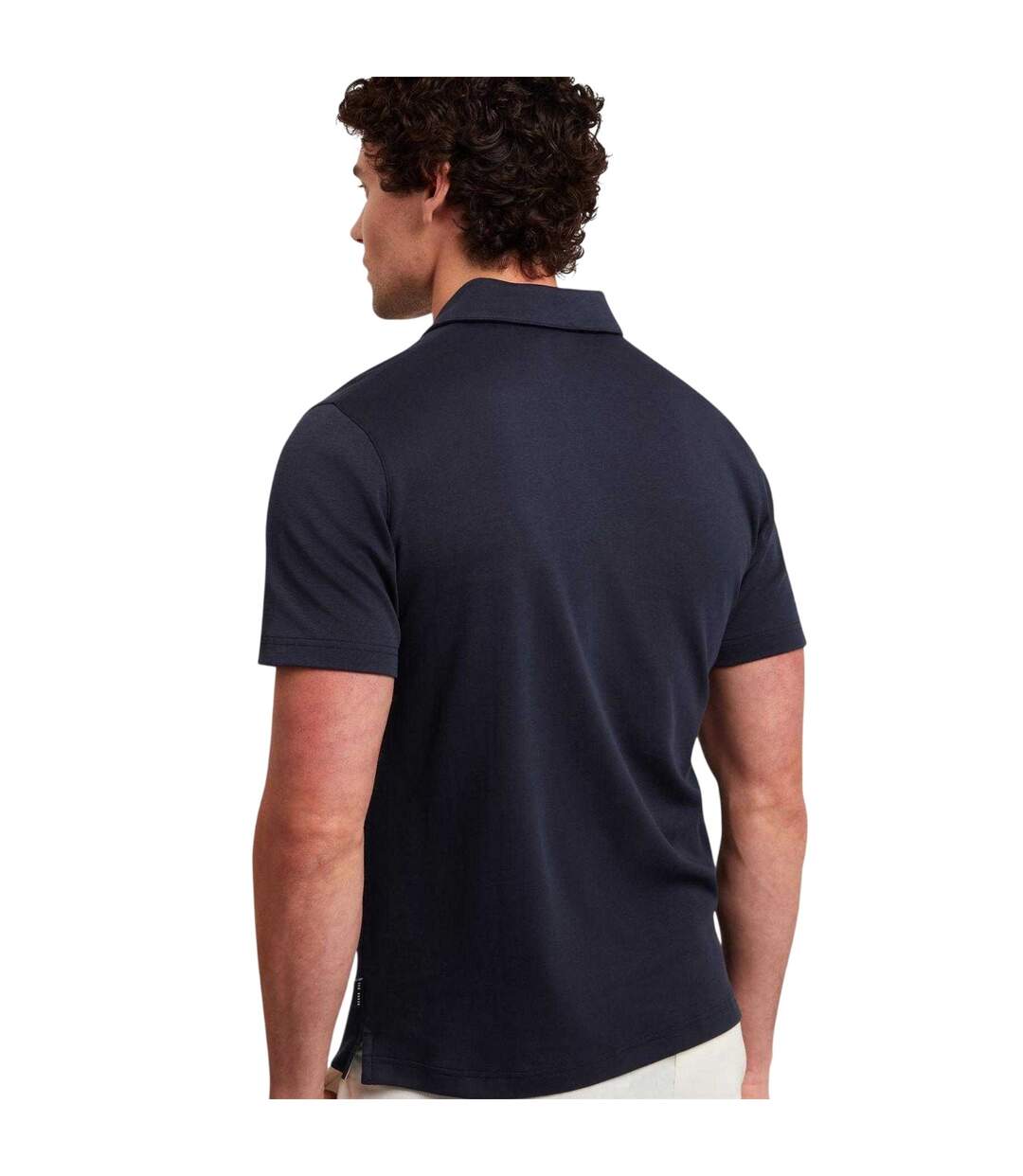Mens Polo Shirt Navy Ted Baker-3