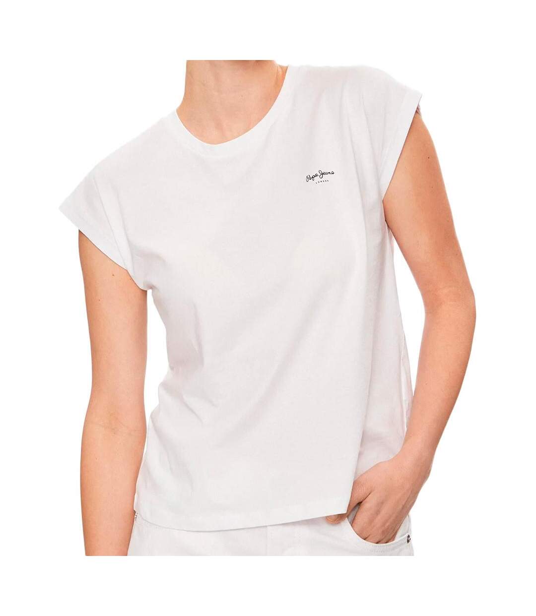 T-shirt Blanc Femme Pepe jeans Lory - M