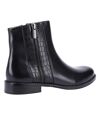 Hush Puppies Womens/Ladies Frances Crocodile Leather Ankle Boots (Black) - UTFS8173