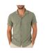 Chemise manches courtes kaki homme paname brothers dov-1