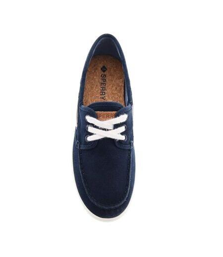 Womens/ladies Venice Leather Shoes Navy Sperry