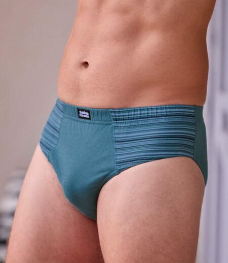 Pack of 4 Men's Comfort Briefs - Blue