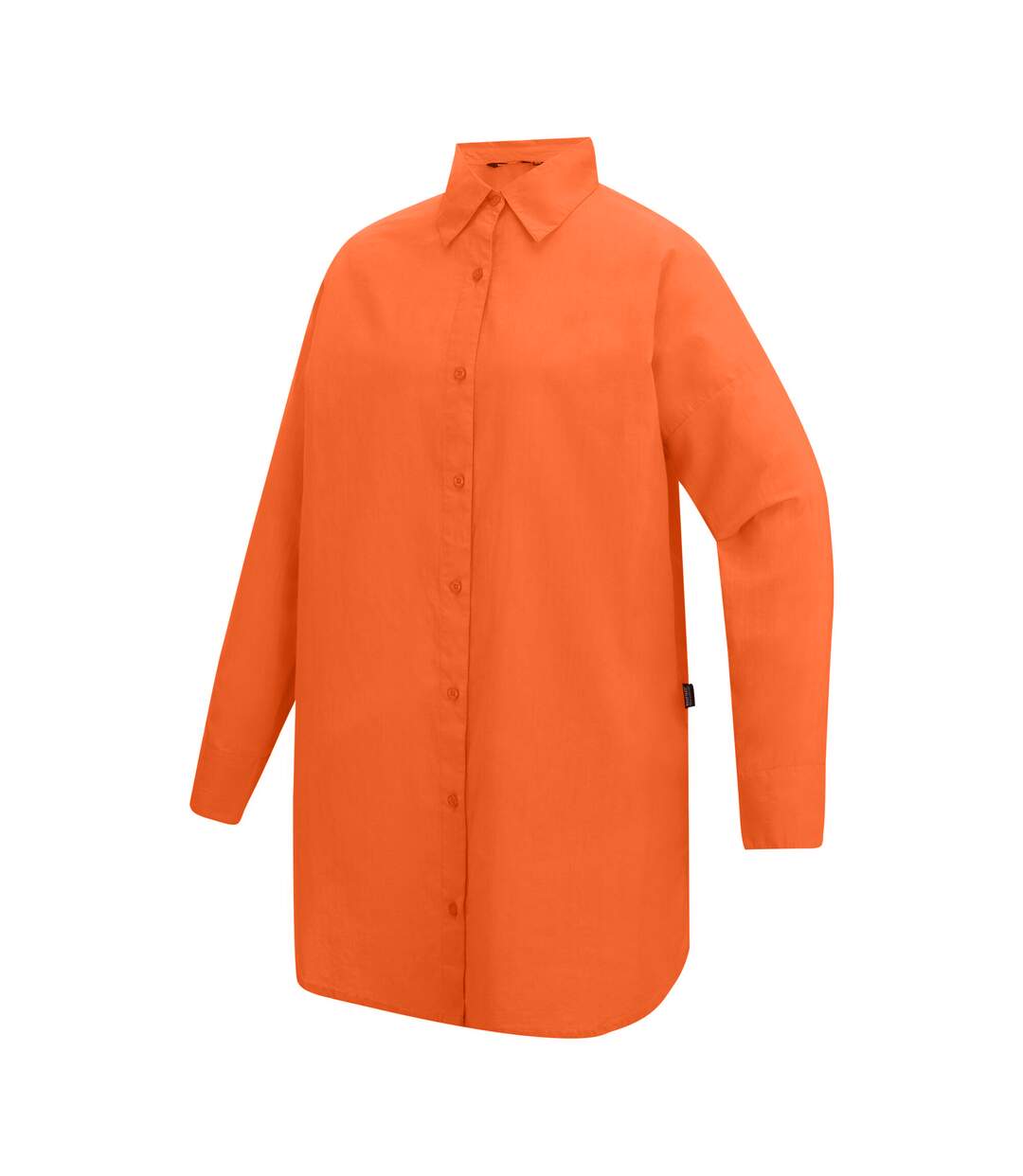 Chemise De Plage Manches Longues Motif/style Uni Prena Cover Up Femme Orange Regatta-4