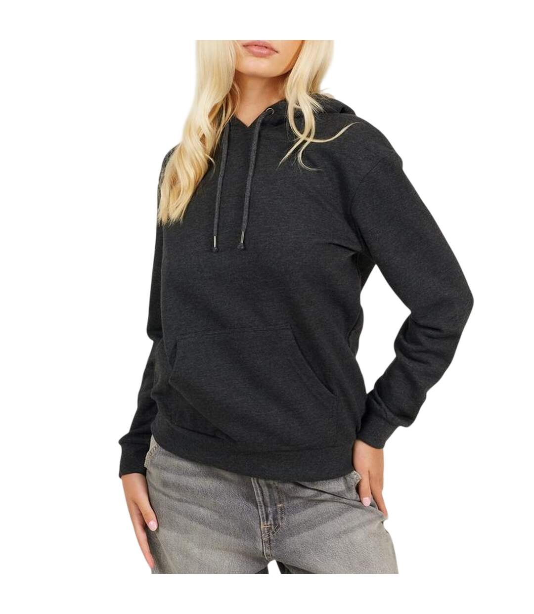 Sweat À Capuche Avec Cordons Femme Anthracite Brave Soul-1