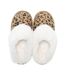 Chaussons Motif/style Imprimé Léopard Tulsy Femme Beige Noir Regatta-3