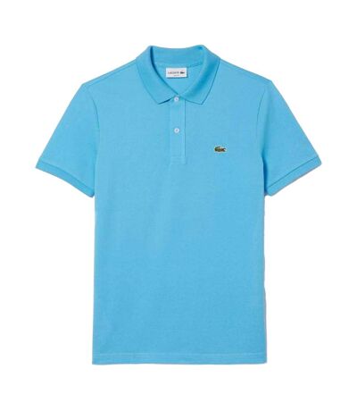 Mens Pique Slim Polo Shirt Blue Lacoste