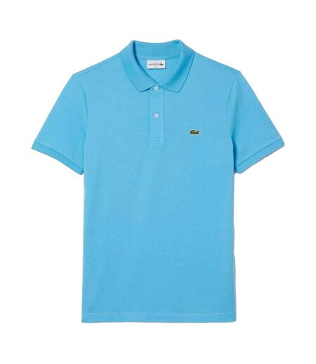 Mens Pique Slim Polo Shirt Blue Lacoste