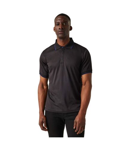 Polo navigate homme noir / bleu roi Regatta