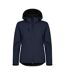 Womens/ladies classic soft shell jacket dark navy Clique-1