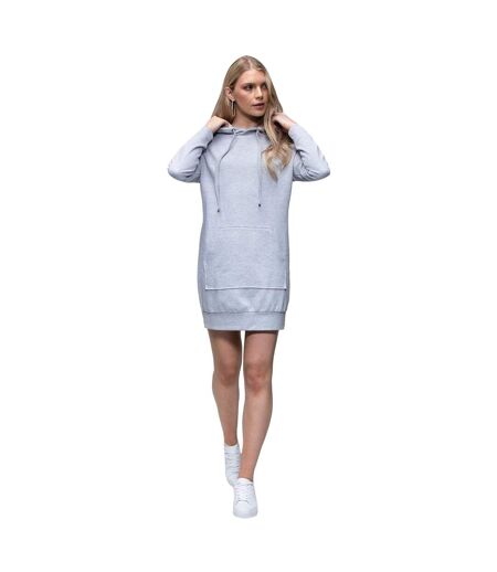 AWDis Girlie Womens/Ladies Hoodie Dress (Heather Gray) - UTPC3448