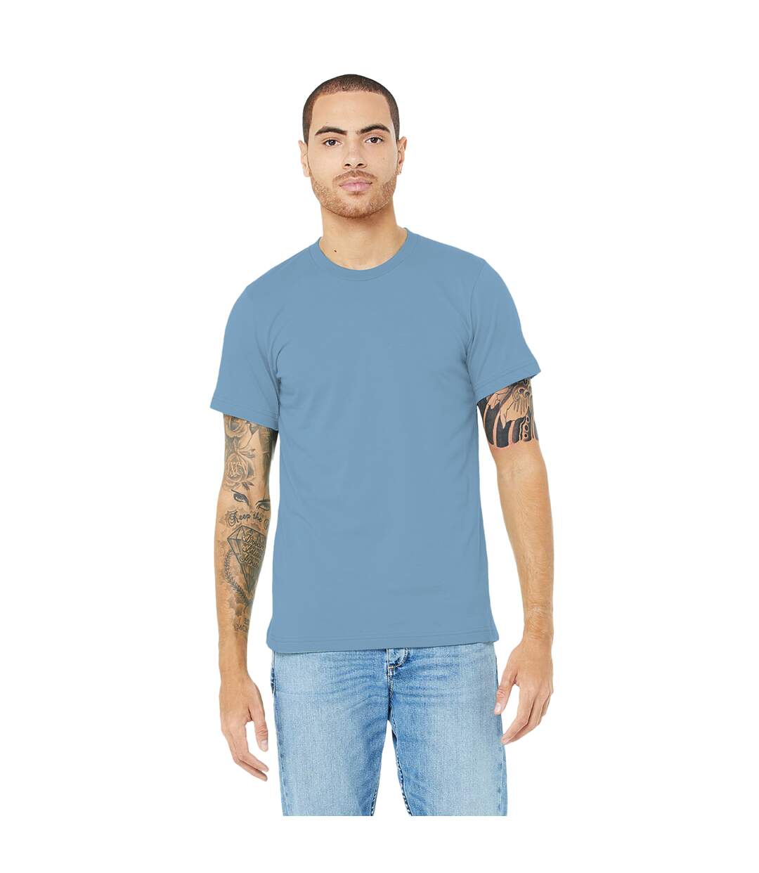 Canvas - T-shirt JERSEY - Hommes (Bleu colombie chiné) - UTBC163