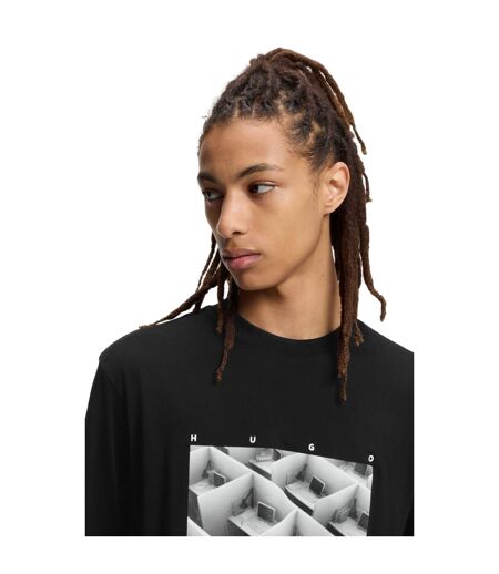 Mens Dodger Graphic T-shirt Black Hugo