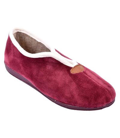 Charentaise Femme Pantoufle PREMIUM 22509 SUAPEL BORDEAUX