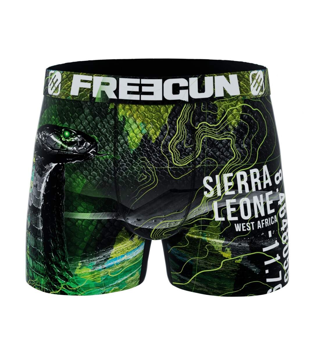 Boxer Homme Serpent, Caleçon Homme Polyester Recyclé, Doux et Respirant