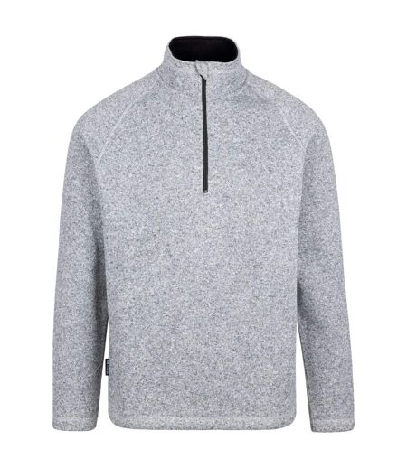 Mens Corsham Marl Half Zip Fleece Top Grey Trespass