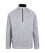 Mens Corsham Marl Half Zip Fleece Top Grey Trespass-1