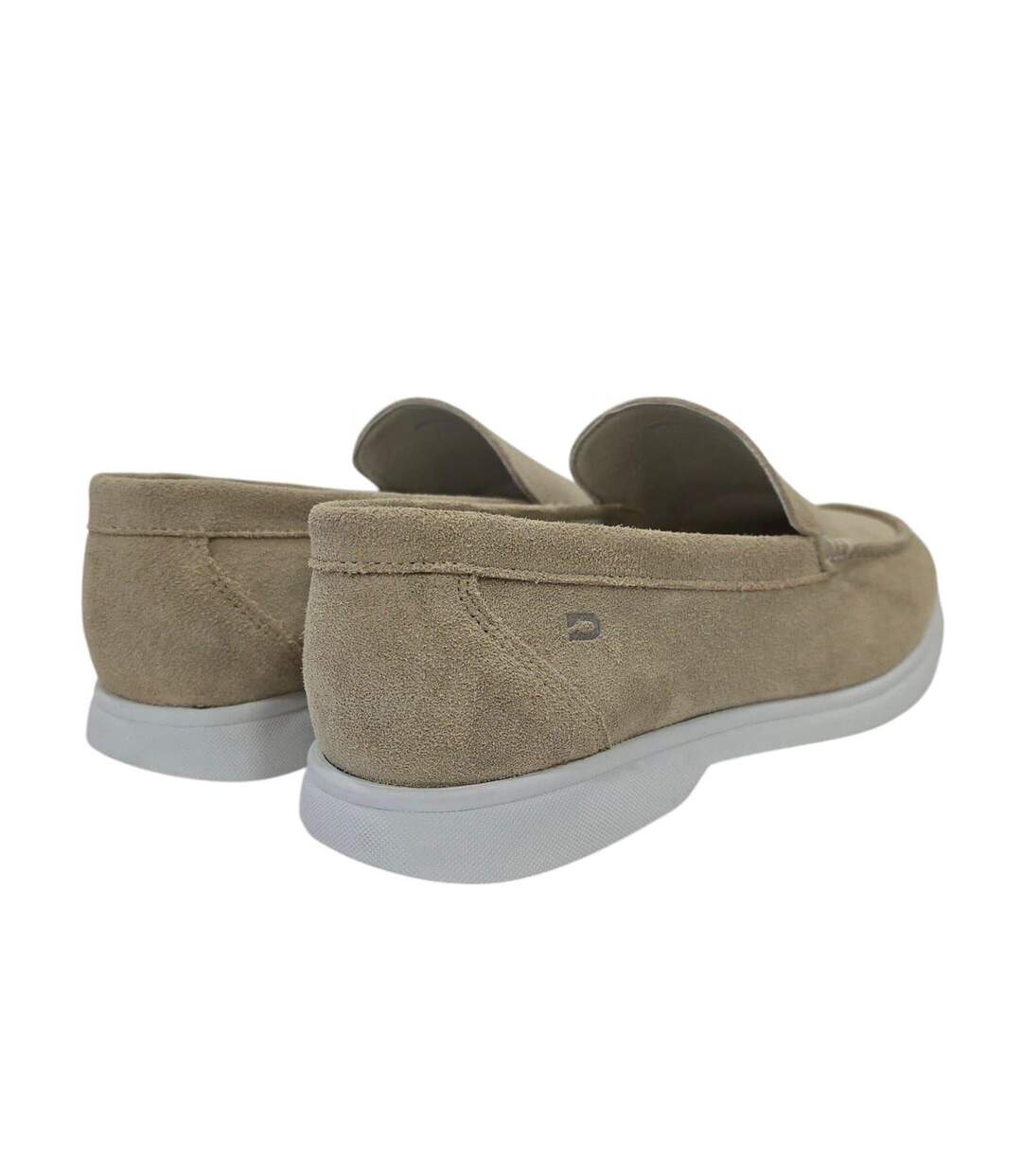 Mens Francis Suede Slip-on Loafers Grey Nicholas Deakins-1