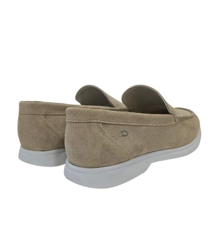 Mens Francis Suede Slip-on Loafers Grey Nicholas Deakins
