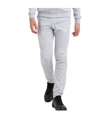 Mens Club Leisure Jogging Bottoms Grey Marl White Umbro