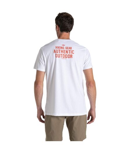 Mens lucent sunset short-sleeved t-shirt optic white Craghoppers