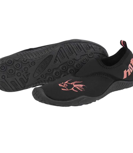 Chaussures Aquatiques Femme Noir Rose Doré Hot Tuna