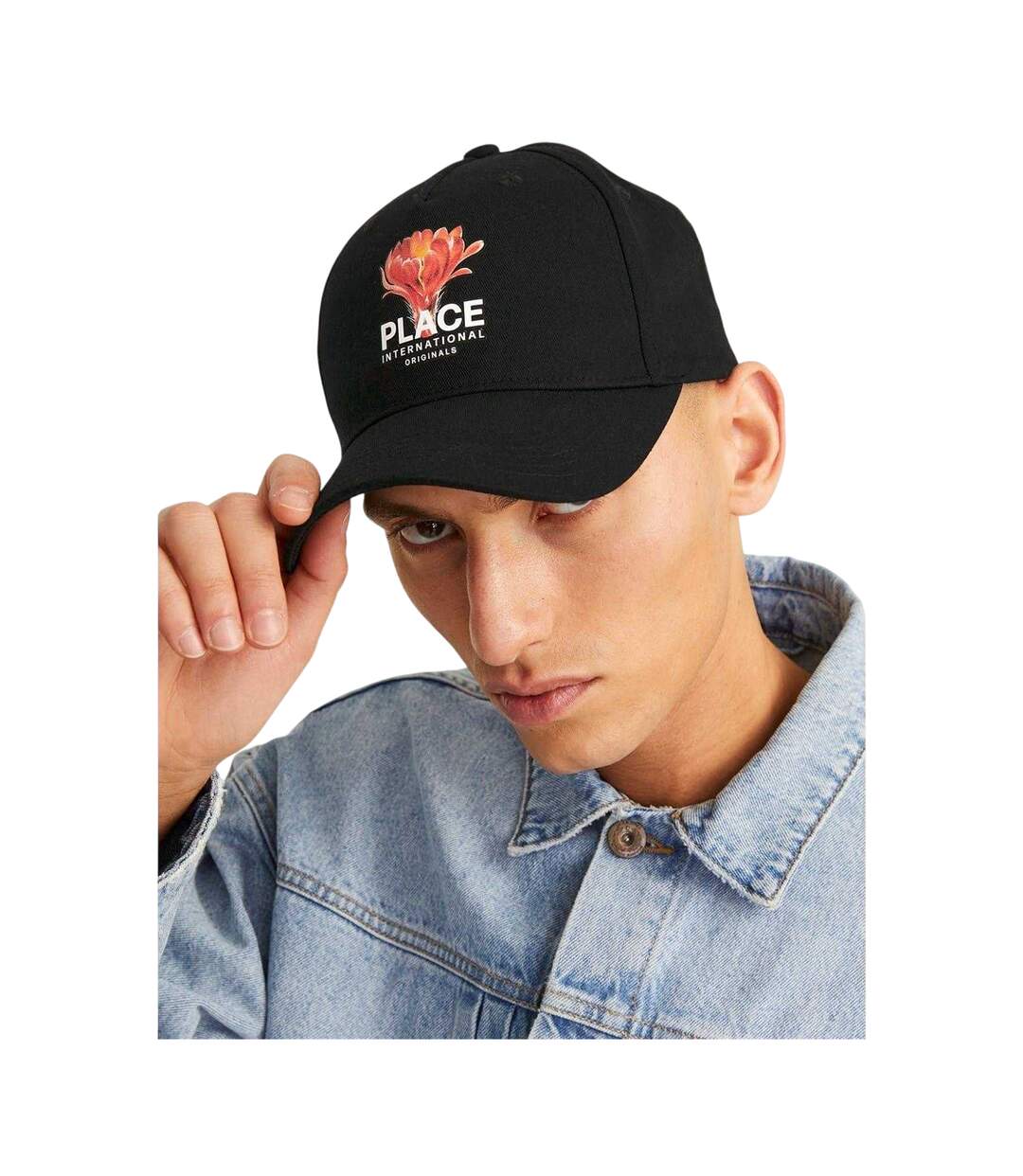 Casquette De Baseball Décontracté Noir Rouge Tacheté Jack And Jones-3