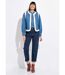 Gilet berger denim façon mouton retourné-3