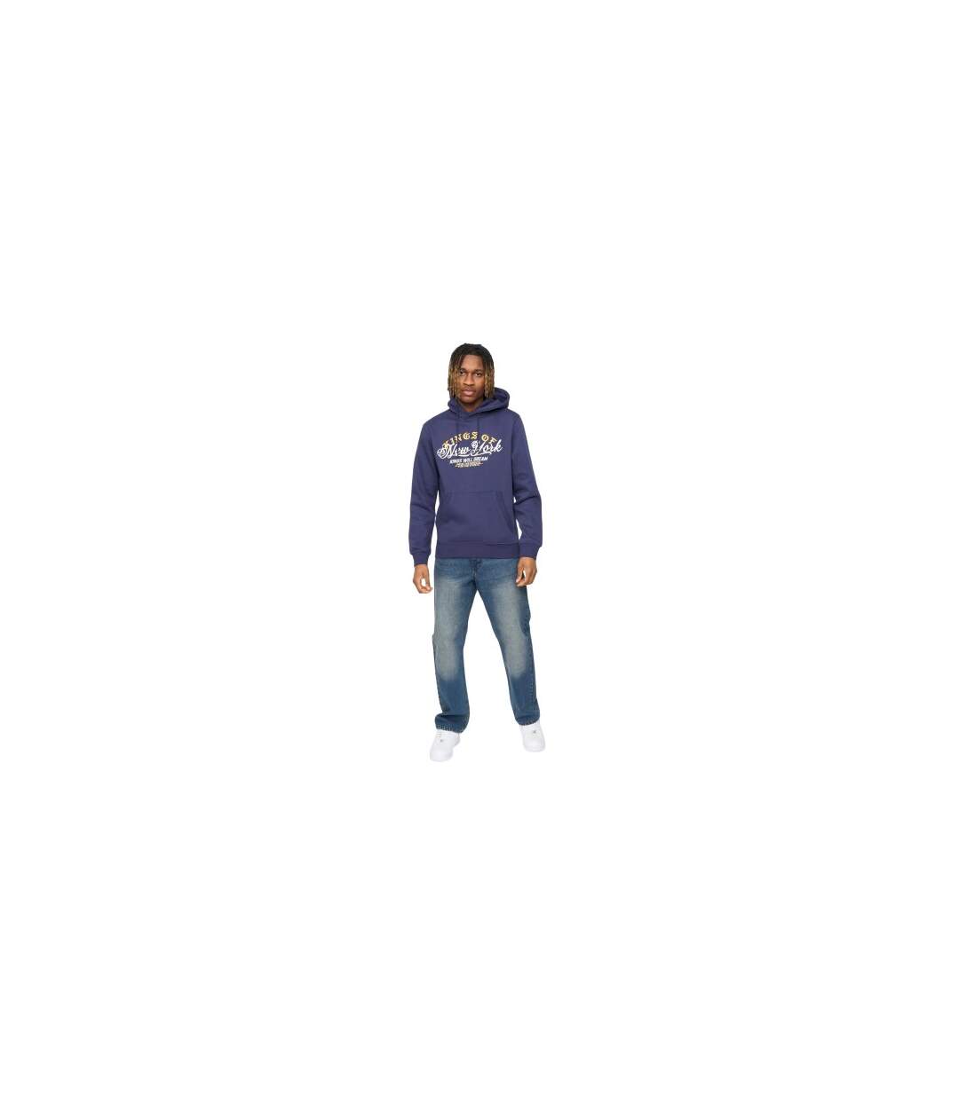 Sweat À Capuche Affiliated Homme Bleu Marine Kings Will Dream-1