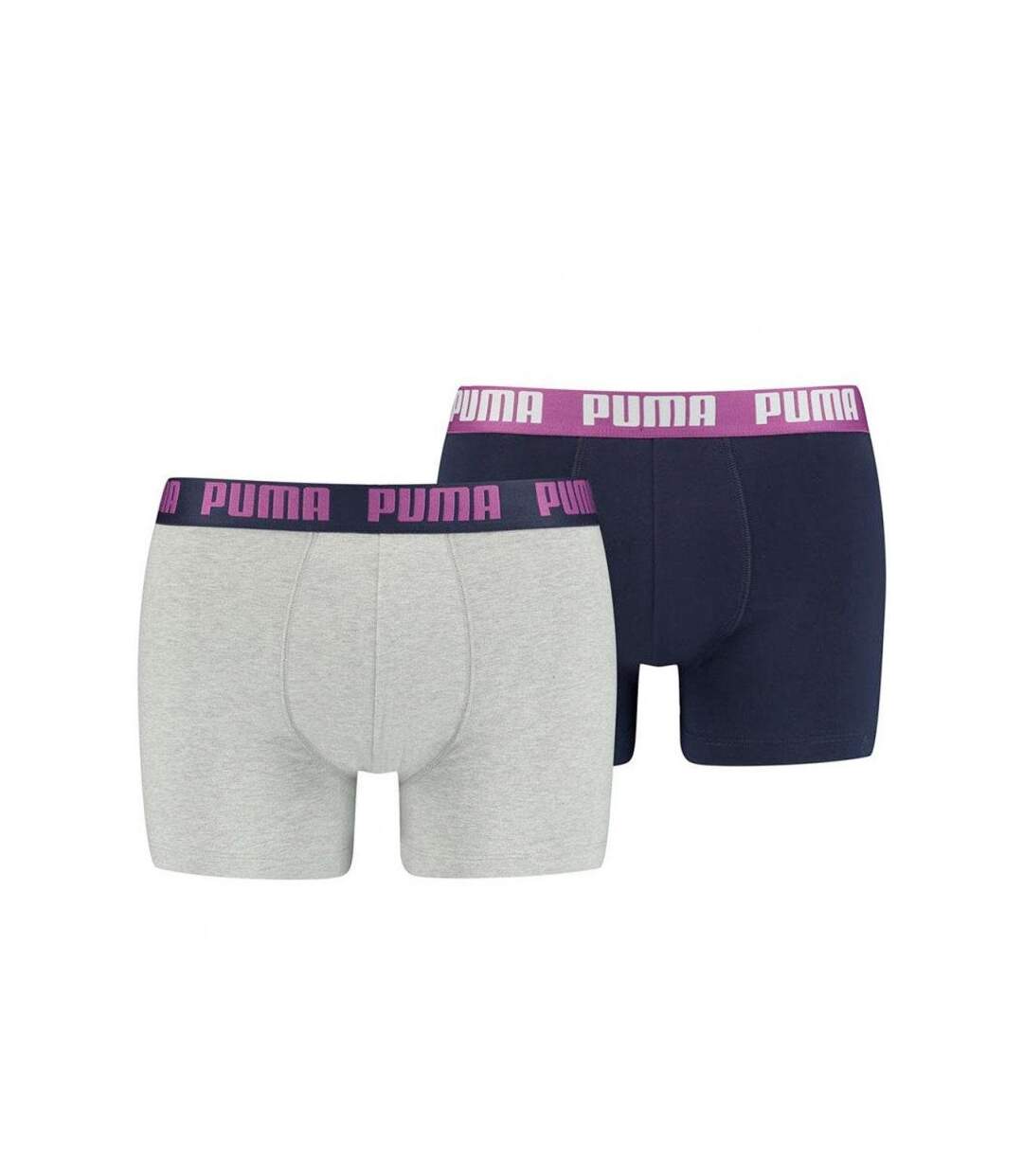 PUMA Lot de 2 Boxers Homme Coton BASIC Purple combo-2