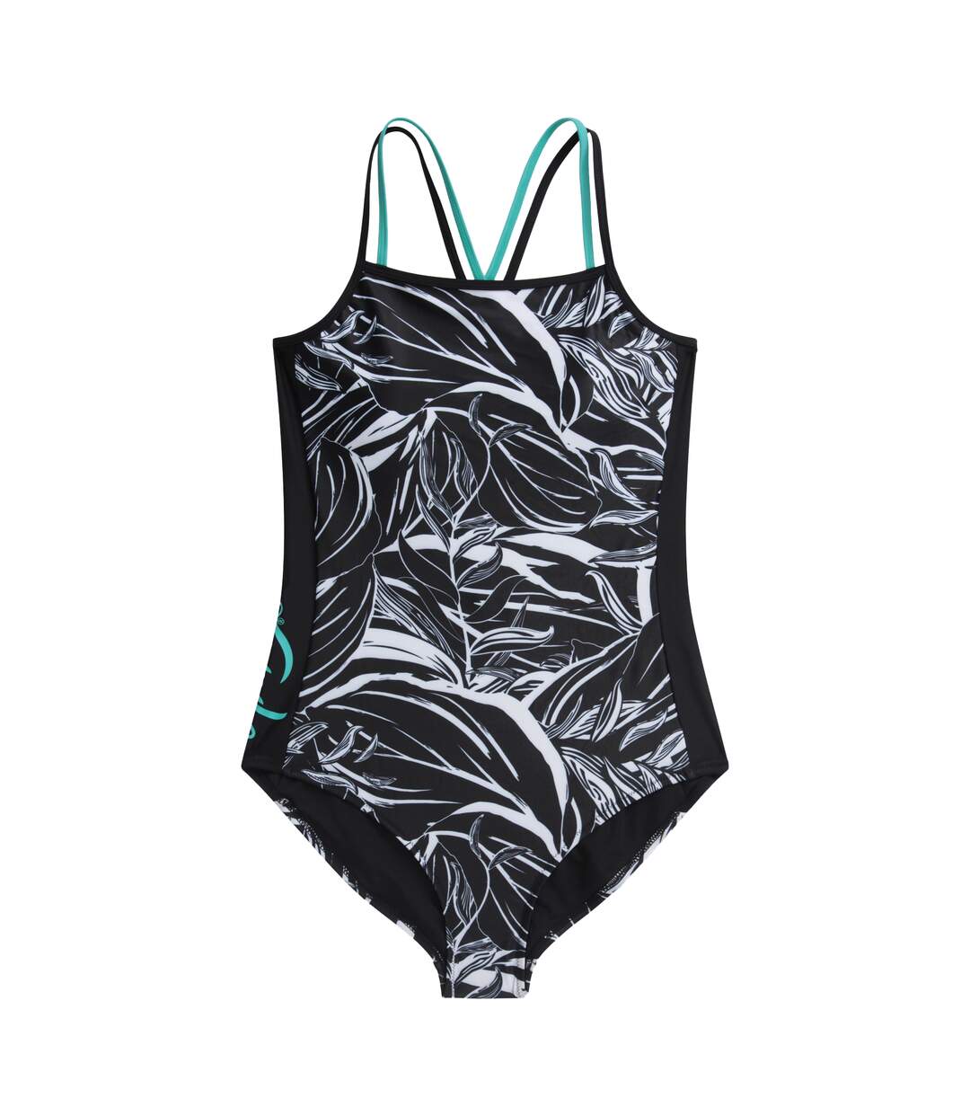 Maillot de bain 1 pièce zora femme noir vif Animal-1